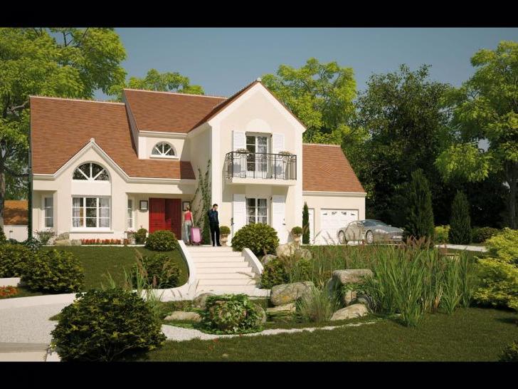 maison avec jardin et façade classique dans le 94, par les Maisons Barbey Maillard