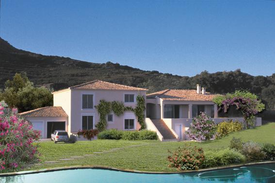 maison à étage avec piscine et double garage dans le 2A, par Maisons Alpha