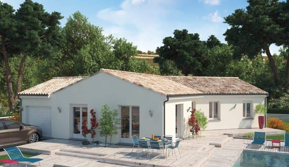 maison de plain-pied avec garage en Dordogne, par Maisons MCA
