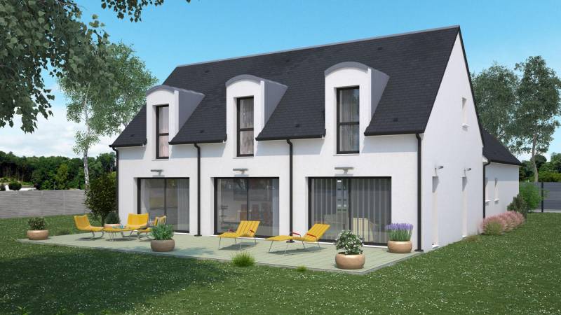maison traditionnelle avec combles aménagés dans le 72, par Maisons Ericlor