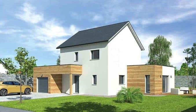 maison à ossature bois dans la Sarthe, par Natilia