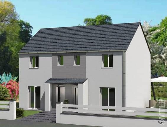 maison à étage avec entrée couverte dans le 92, par les Maisons MTLF