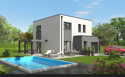 maison moderne à toit terrasse dans le 88, par Ma Maison
