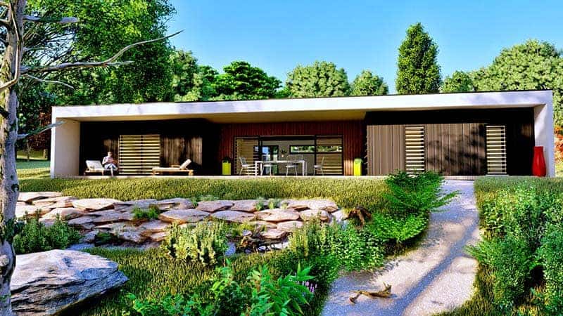 maison moderne de plain-pied dans le 12, par Maisons Halley