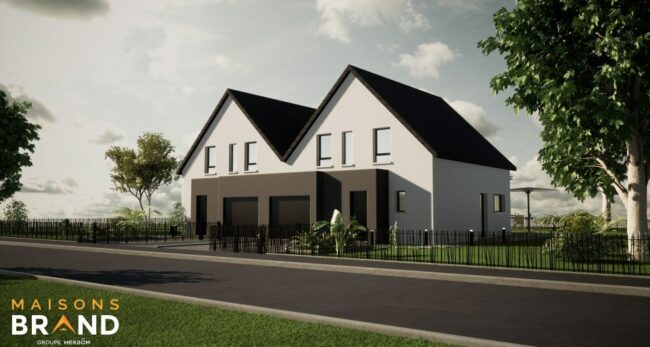 maison traditionnelle avec toit à deux pans dans le Territoire de Belfort, par Maisons Brand