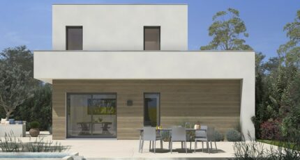 maison moderne à étage avec terrasse couverte en Corrèze, par Maisons France Confort