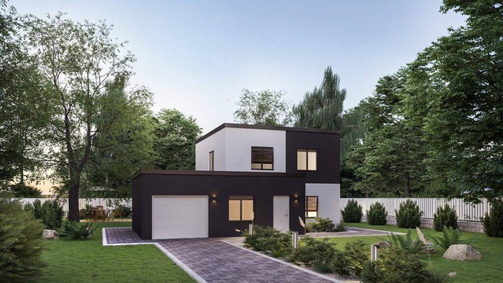 maison moderne à étage dans le Loir-et-Cher, par Maisons Concept