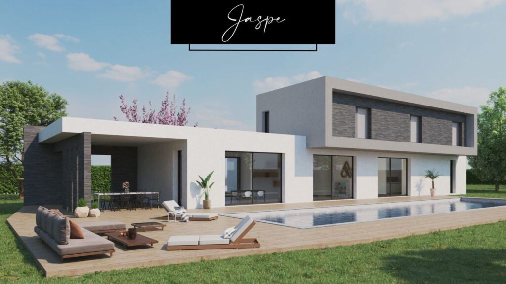maison en pierre de la collection 2023 de Maisons Néo, dans le 90