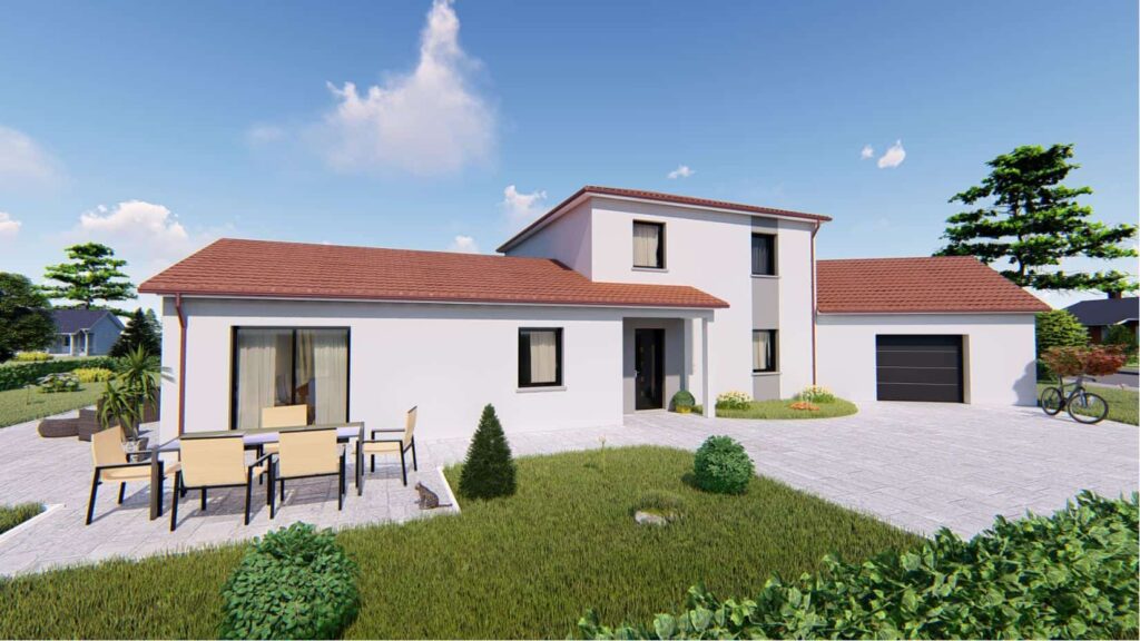 maison contemporaine avec étage en Haute-Marne, par Maison Alsebat 