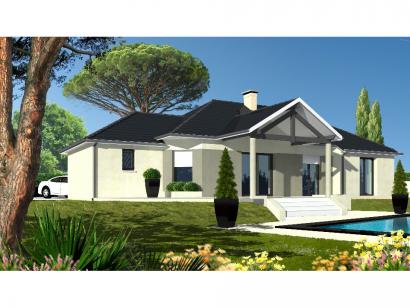 maison de plain-pied avec pergola et piscine dans le Gers, par Maisons Bruno Petit