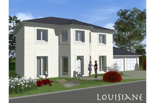 maison à étage avec une façade classique dans le 55, par Maisons Horizon