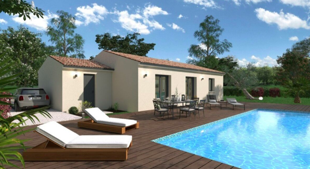 maison de plain-pied avec piscine dans le Gard, par Maisons Toits de France