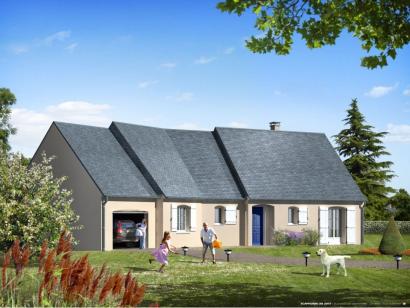 maison traditionnelle de plain-pied avec garage dans le 37, par Maisons Stéphanie