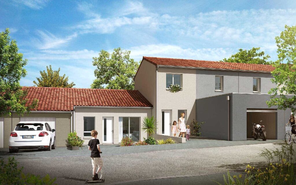 maison individuelle dans le lotissement Le Pré du Gué, à Cholet (49)