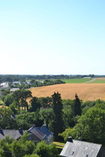 vue sur le futur lotissement du Domaine des Genêts, à Campénéac (56)