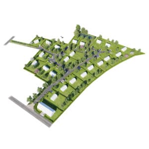 aménagement du futur lotissement rue de l'Eglise, à Vraiville (27)