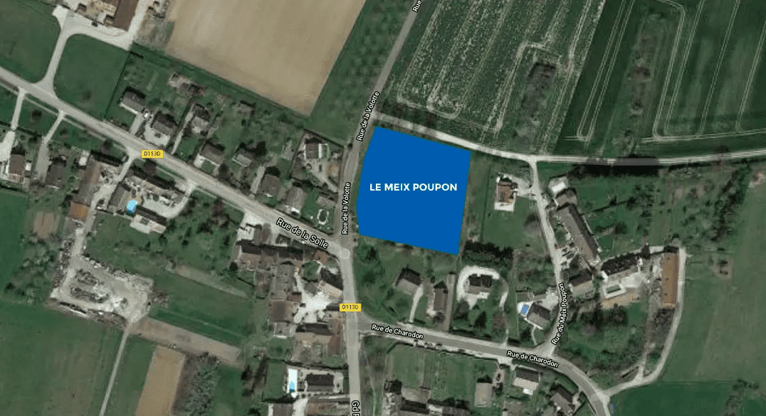 implantation du lotissement &laquo;&nbsp;Le Meix Poupon&nbsp;", &agrave; Montagny-l&egrave;s-Beaune (21)