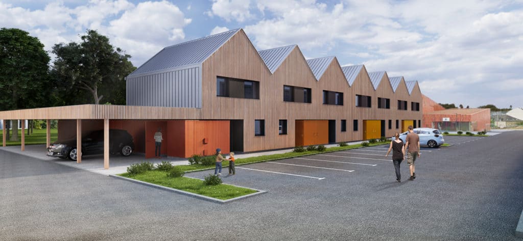 programme de logements &laquo;&nbsp;C&oelig;ur de Laval&nbsp;&raquo;, dans l'&eacute;co-quartier Ferri&eacute;, &agrave; Laval (53)