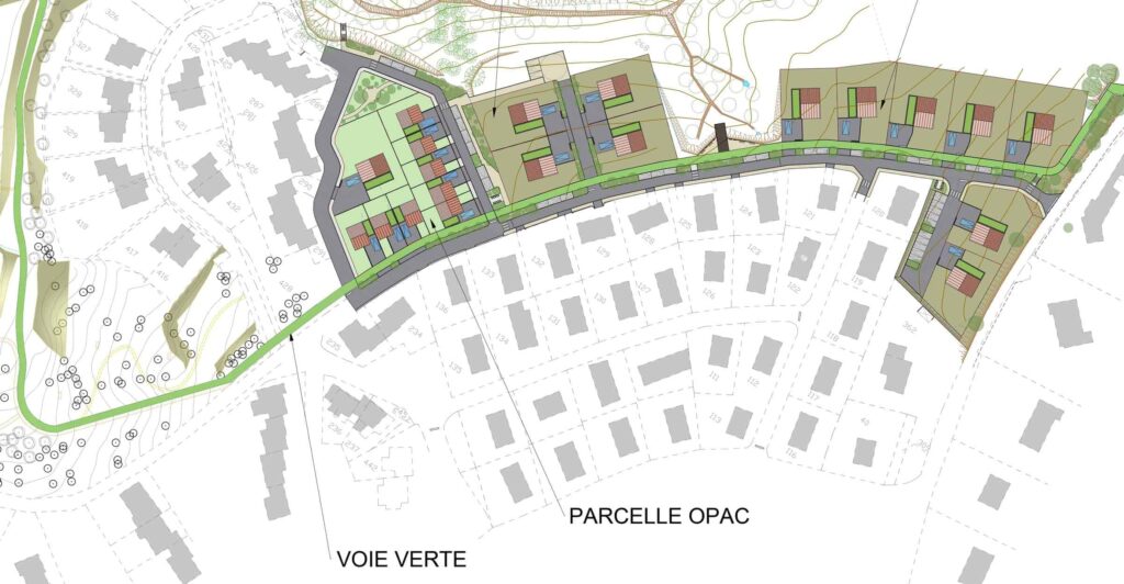 Futur éco-lotissement rue Basse, au lieu-dit "les Airelles", au Chambon-sur-Lignon (43)