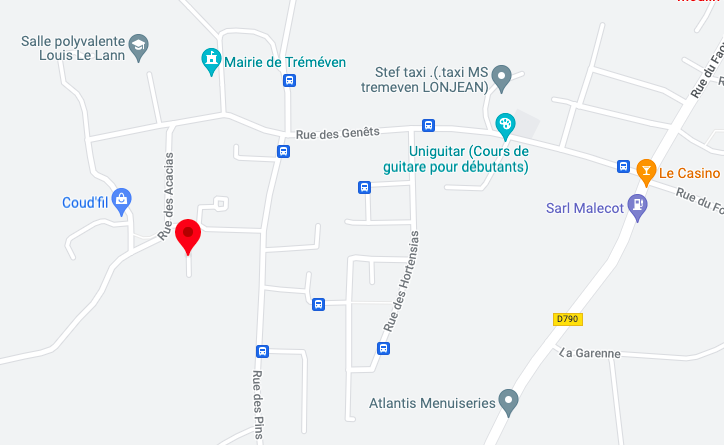implantation du nouveau lotissement à Tréméven (29)