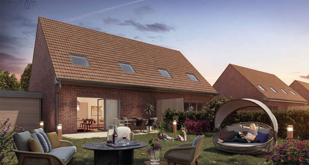 exemple de logement dans le futur lotissement Le Village Saint-Eloi, à Ribécourt-Dreslincourt (60)