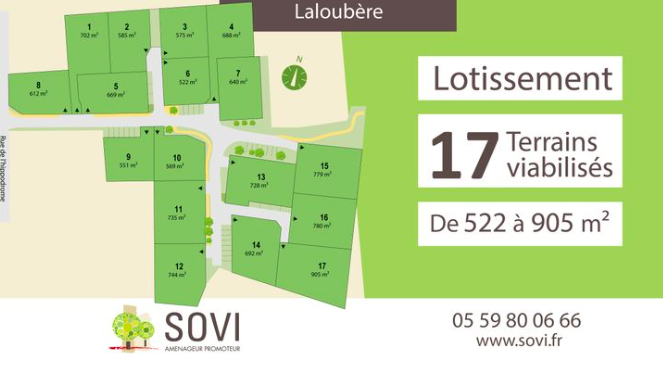 Lotissement « L’Hippodrome » - Nouveaux terrains à vendre à Laloubère (65)