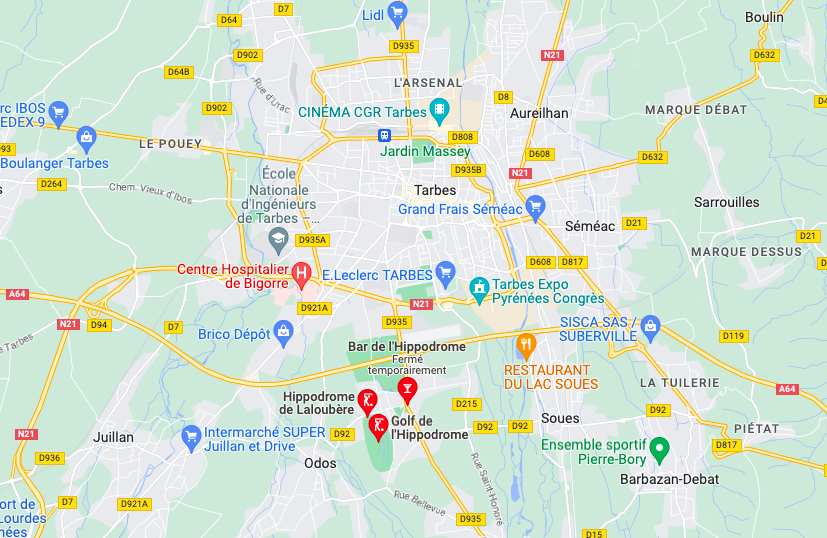 implantation du futur lotissement « L’Hippodrome », à Laloubère (65)
