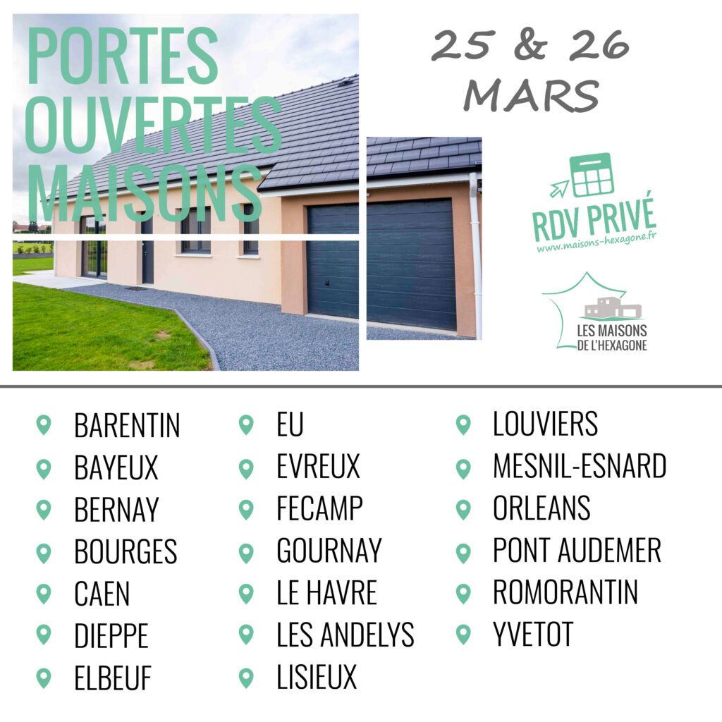 portes ouvertes les 25 et 26 mars 2023, par les Maisons de l'Hexagone