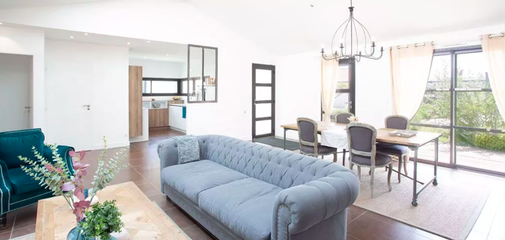 intérieur de Gaïa, Maison témoin IGC au village Homexpo à Bordeaux Lac (33)
