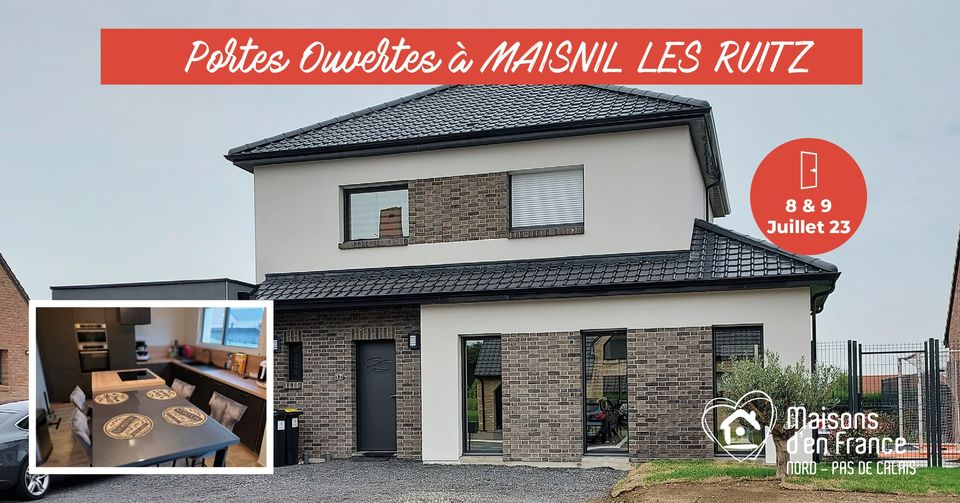 portes ouvertes chez Maisons d'en France Nord, les 8 et 9 juillet 2023