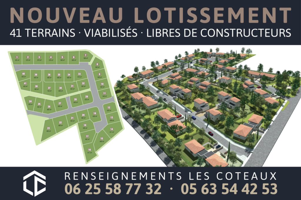 nouveau lotissement au lieu-dit « Les Hauts d’Al Vigné », sur le plateau de Puygouzon (81)