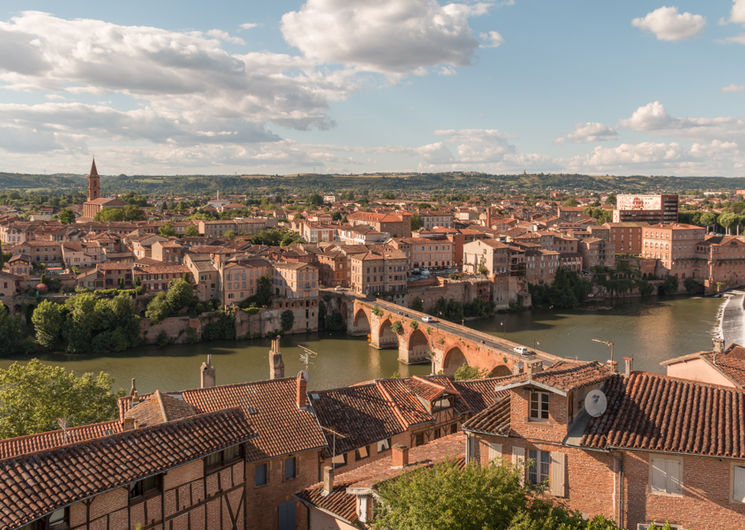 vue sur la ville d'Albi, dans le Tarn (81)