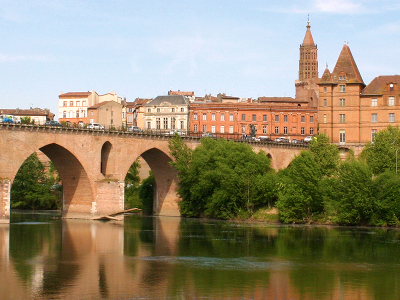 vue sur Montauban, dans le Tarn-et-Garonne (82)
