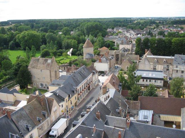 vue sur la commune de Bonneval, en Eure-et-Loir (28)