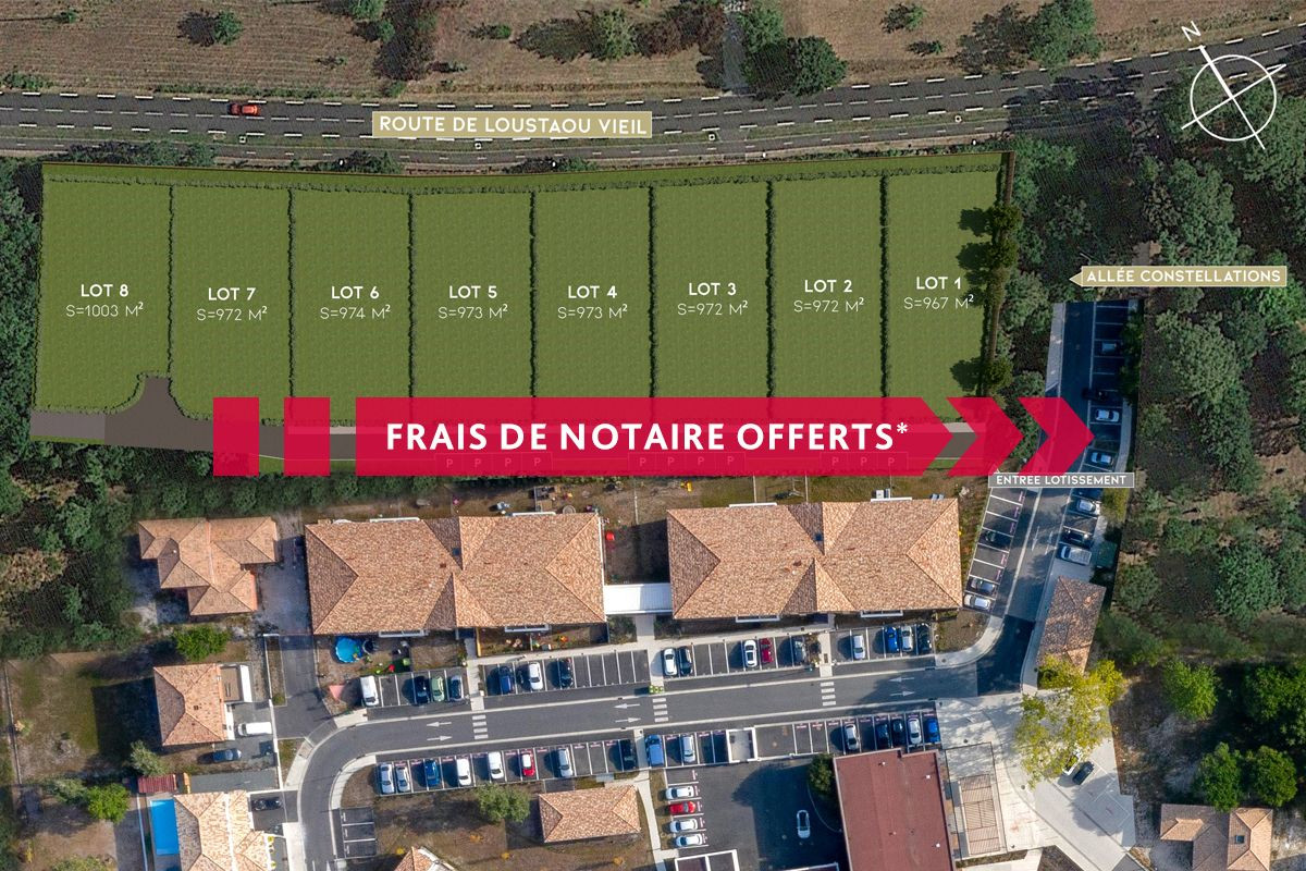 plan du programme &laquo;&nbsp;Le Domaine de Villepreux&nbsp;&raquo;, et des terrains &agrave; vendre pr&egrave;s de Bordeaux (33)