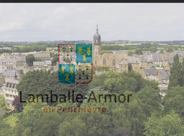 vue sur la commune nouvelle de Lamballe-Armor, dans le département des Côtes-d’Armor (22)