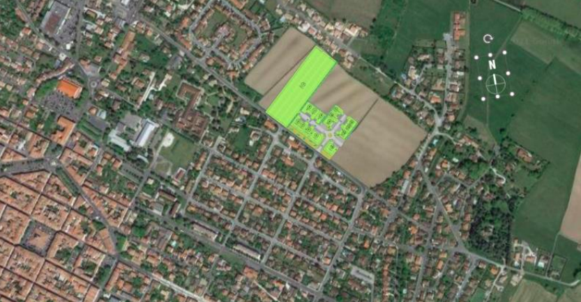 plan du lotissement Lourmette, à Revel (31)