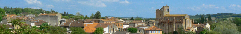 vue sur la commune de Venerque, en Haute-Garonne (31)