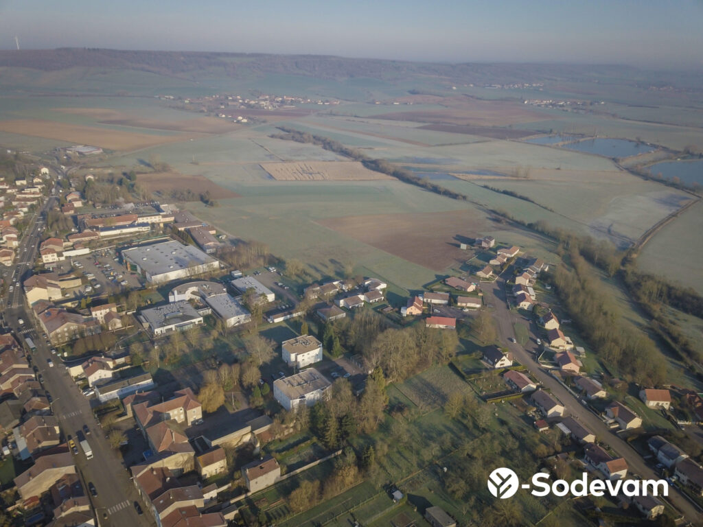 vue sur le futur lotissement « Le Pâtural », à Château-Salins (57)