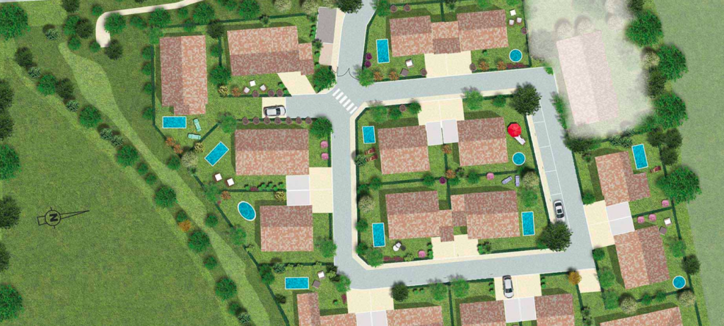 plan des terrains à vendre au lotissement Louijanne, à Pierrefeu-du-Var (83)
