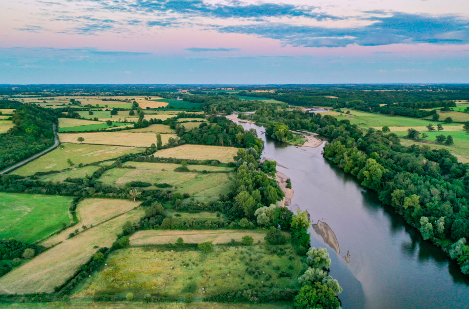 vue sur Coulanges-lès-Nevers, dans la Nièvre (58)