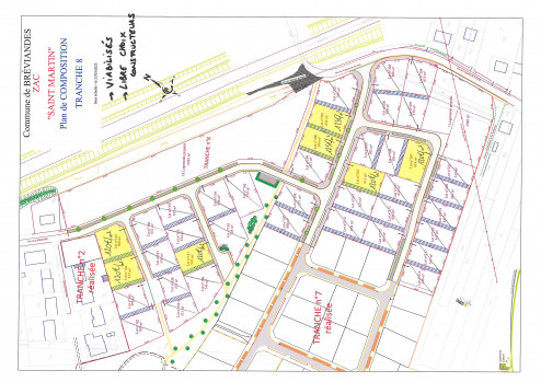vue sur les terrains à vendre du Lotissement ZAC Saint Martin, à Bréviandes (10)