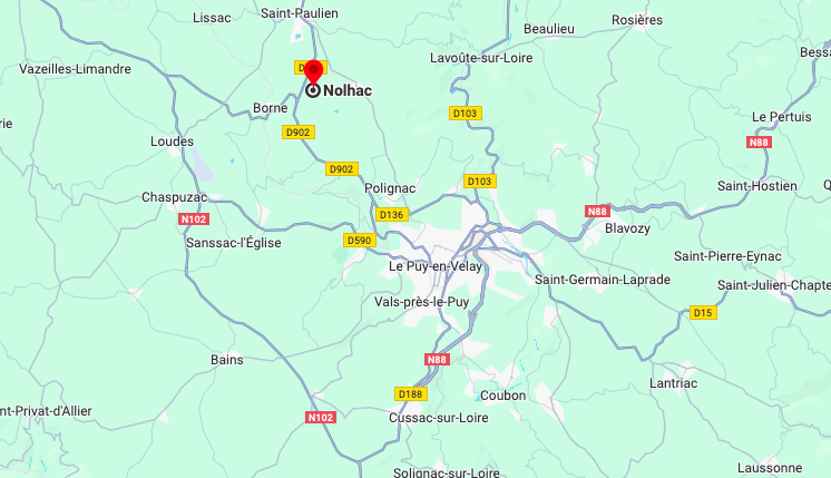 emplacement du Lotissement "Les Fourches" à Nolhac, sur la commune de Saint-Paulien (43)