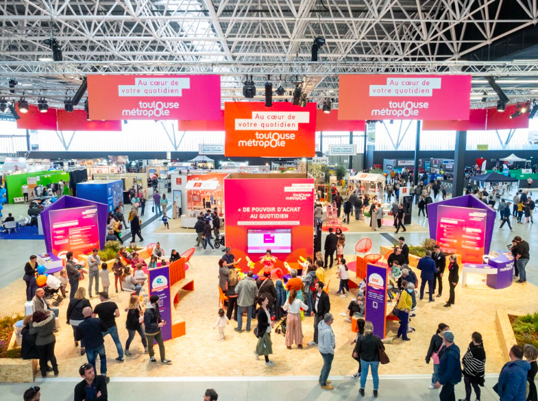 intérieur de la foire internationale de toulouse