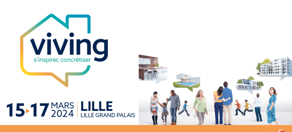 affiche du Salon Viving 2024, à Lille Grand Palais