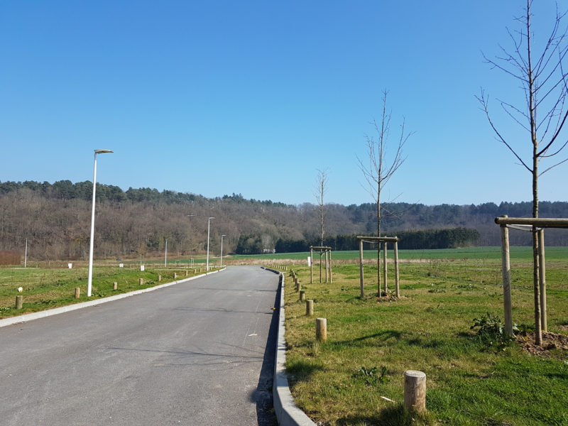 vue sur le lotissement de la Côte Rouge, à Brionne (27)