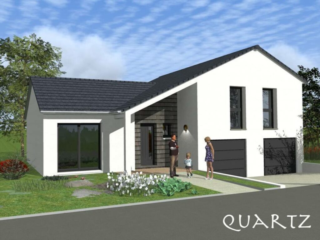 maison contemporaine avec deux garages intégrés, par Maisons Horizon