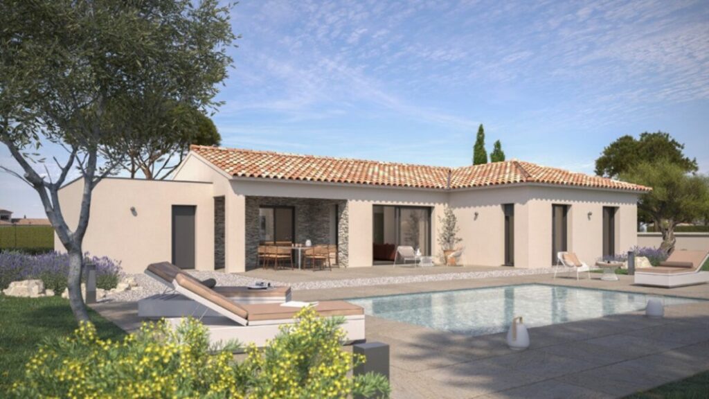 maison traditionnelle de plain-pied dans le sud, par Maisons de Manon