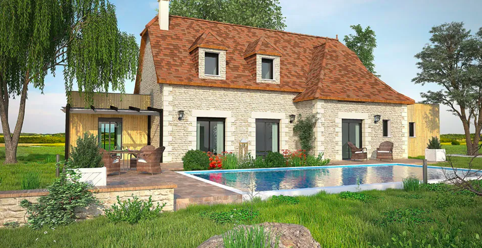 maison traditionnelle en Dordogne, par le constructeur IGC