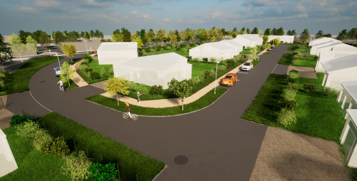 vue sur le futur Lotissement « Le Moulin Sud », à Ardillières (17)